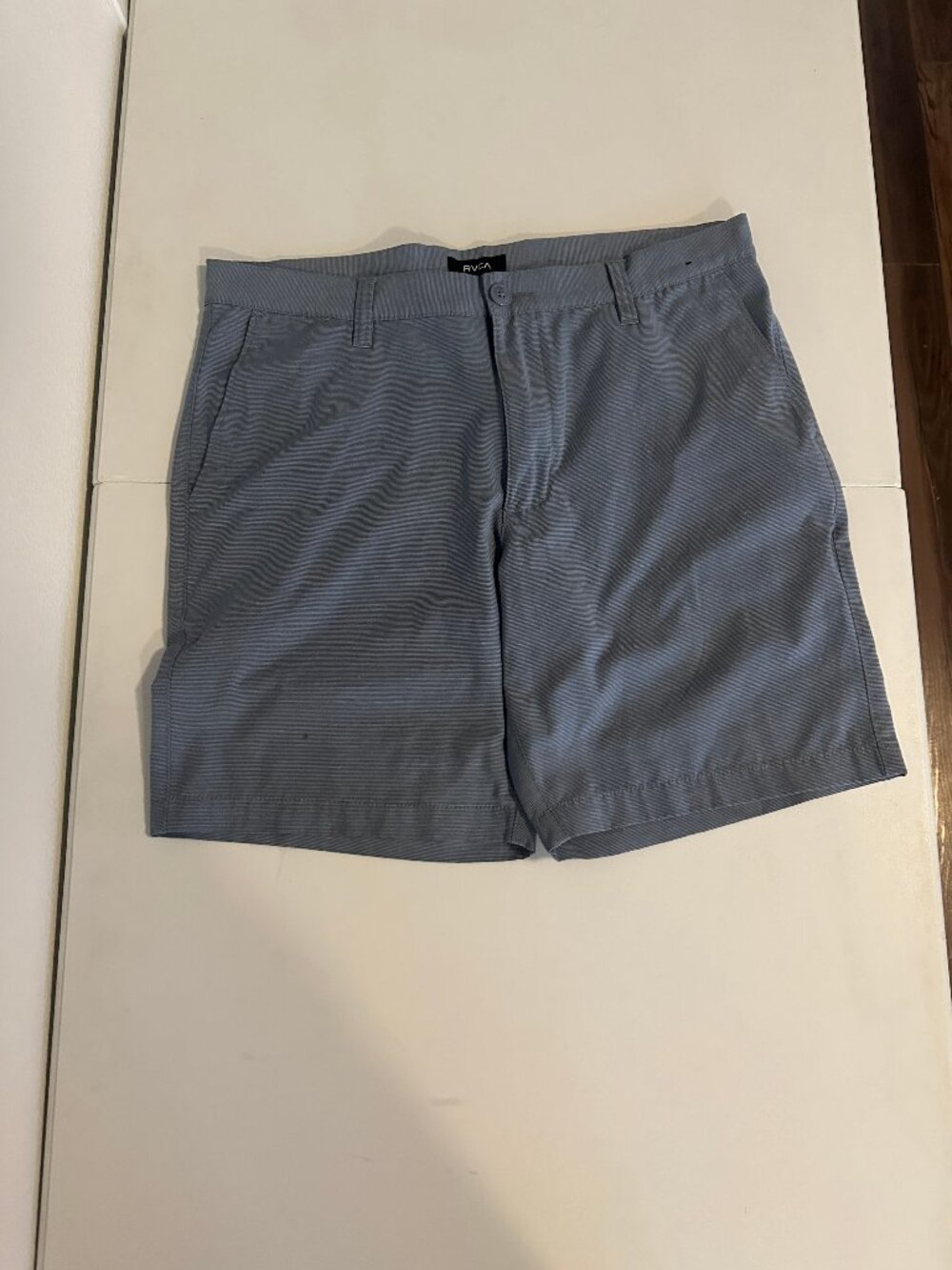 RVCA Blue Daggers Fit Stretch Chino Shorts Men's Size 32 EUC
